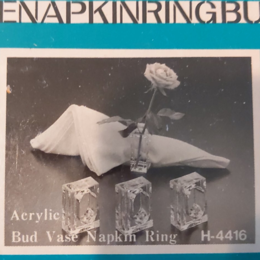 Acrylic Flower vase napkin holders